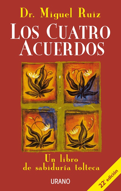 Acuerdos, portada, libro, cuatro acuerdos